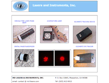 Tablet Screenshot of md-lasers.com